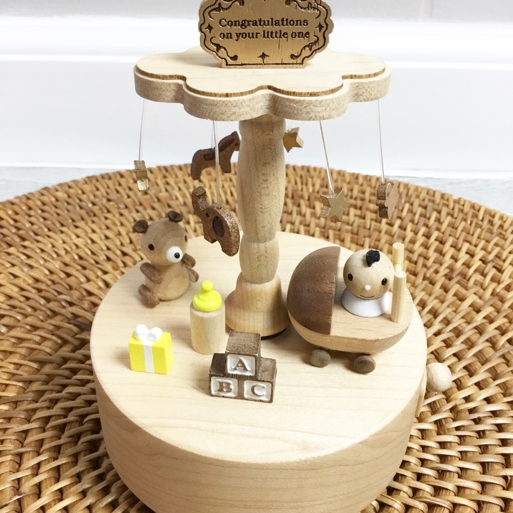 Wonderful Life Wood Music Baby Congratulations - Picture 2 of 6